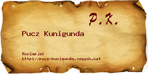 Pucz Kunigunda névjegykártya
